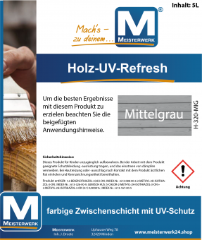Holz-UV-Refresh Mittelgrau | 5 Liter